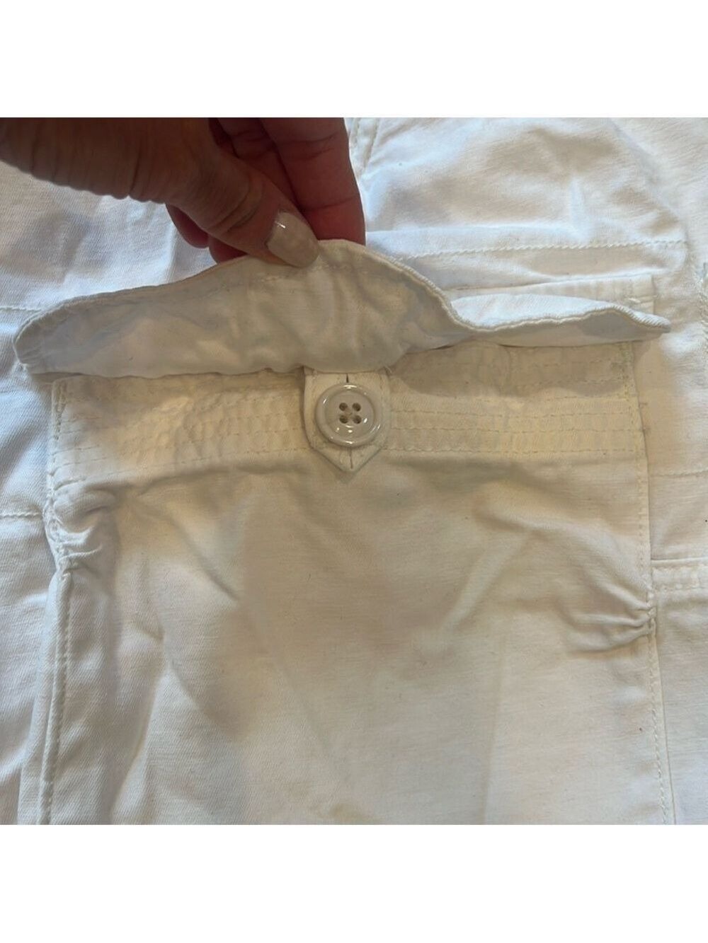 Polo Ralph Lauren Classic Cargo Shorts Khakis White/Relaxed Fit Size 31 - Picture 10 of 16